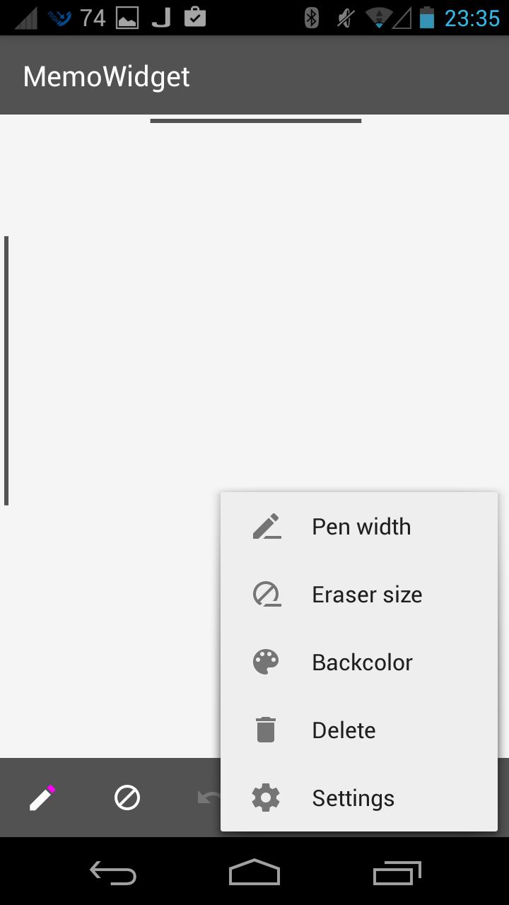 Memo Widget Simple