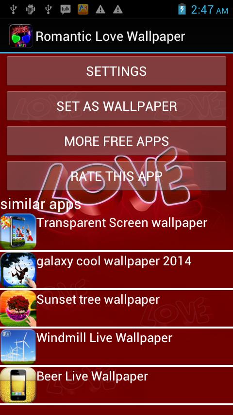 Romantic love wallpaper