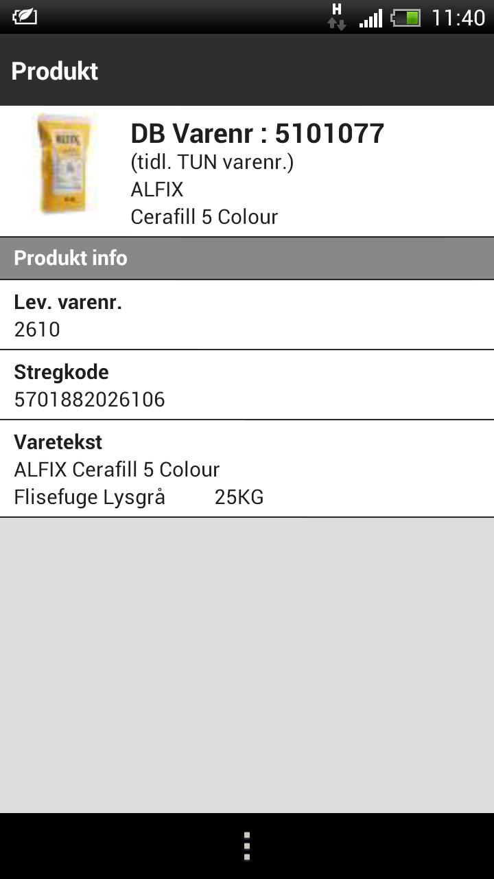 BYGMA Produktdata