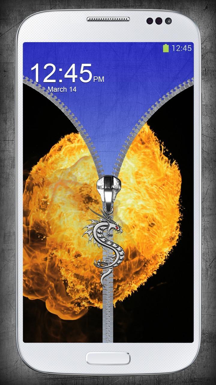 Fire lock screen - Zipper