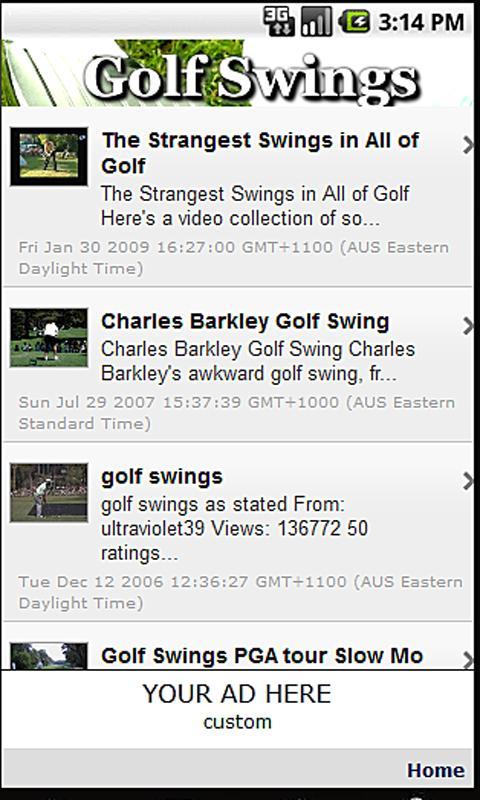 Golf Swings