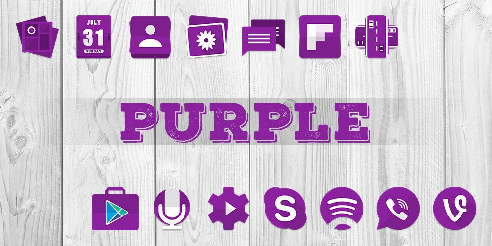 Purple - Solo Launcher Theme
