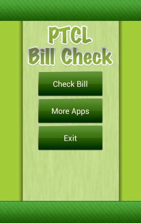 Check PTCL BILL