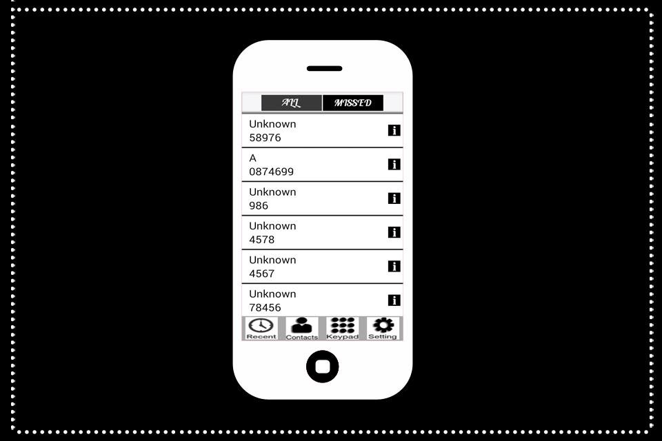 Black Dialer Screen
