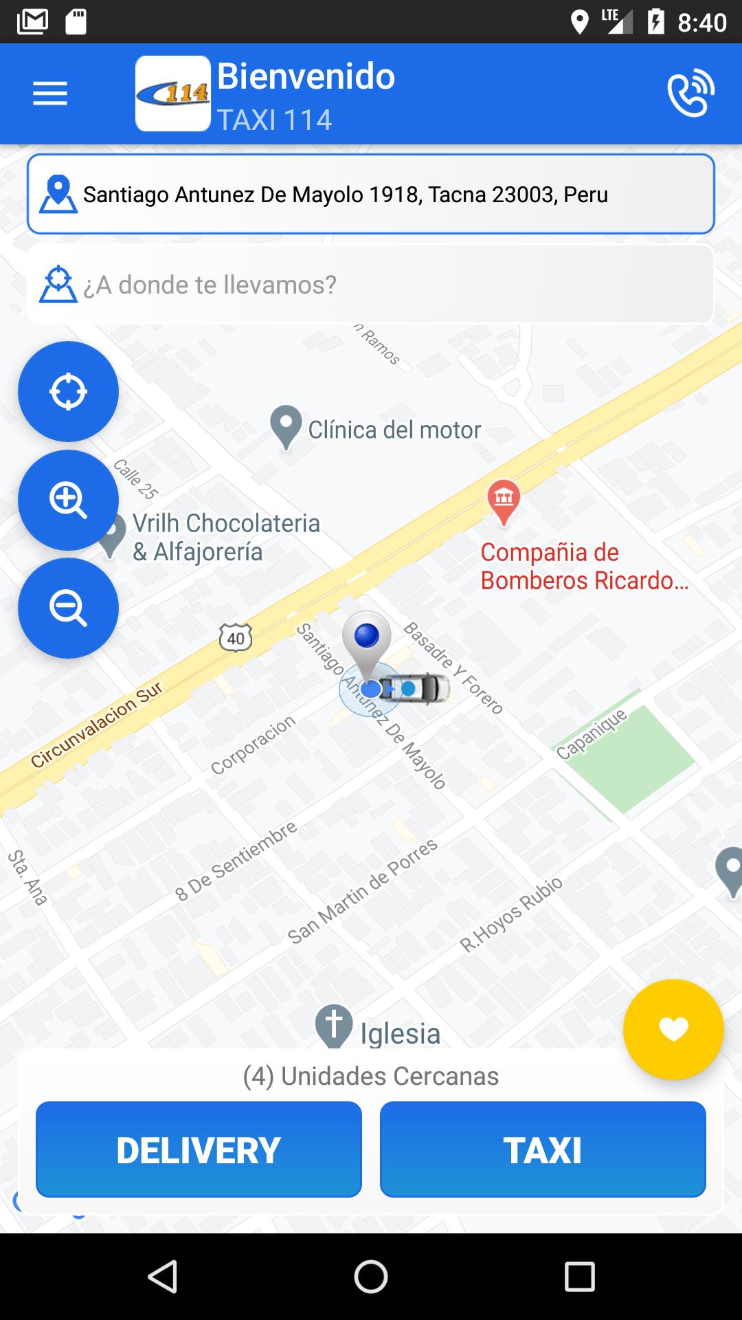 Radio Taxi 114 - Cliente