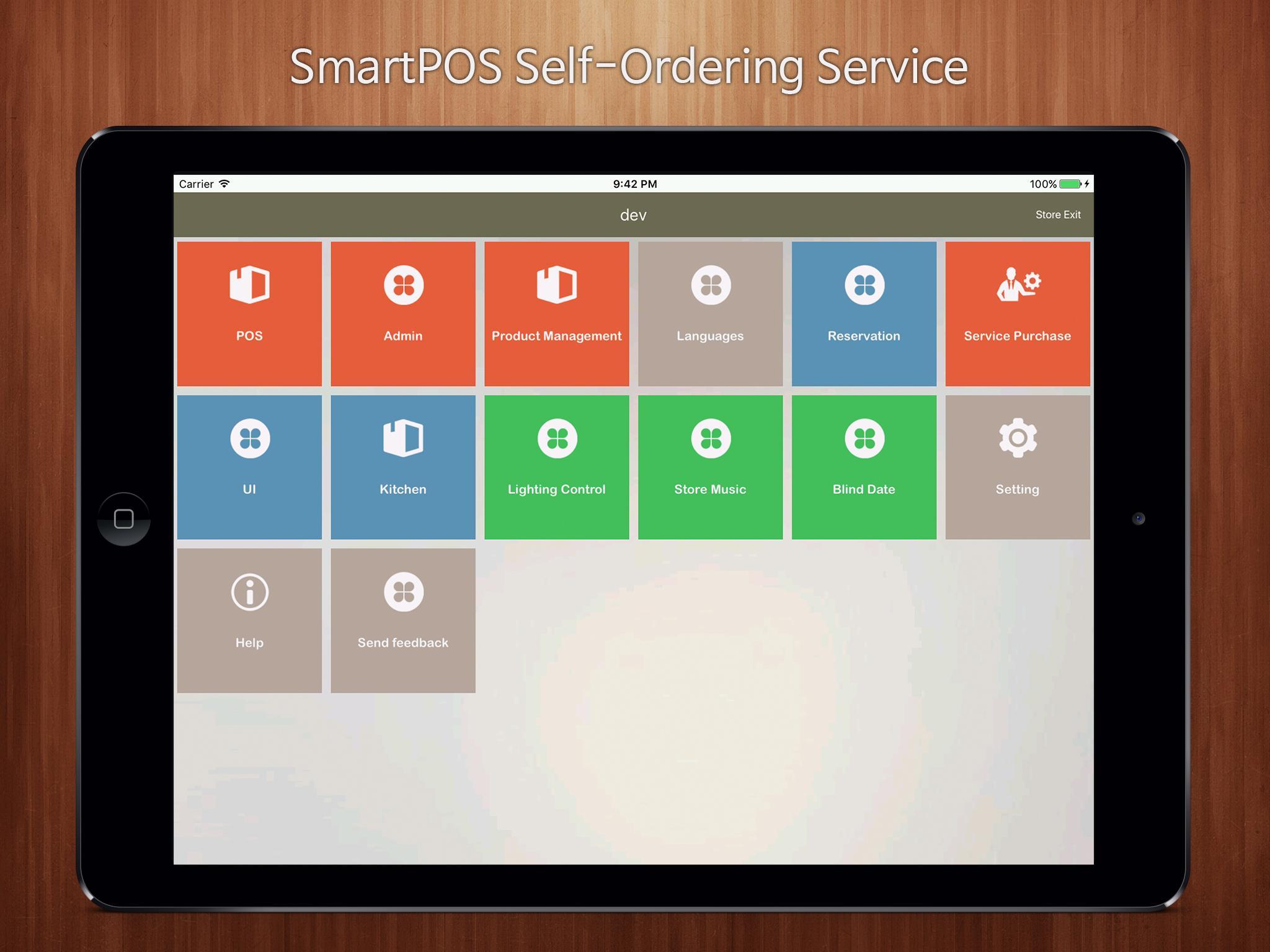 SmartMenu Admin (Tablet) - Sel