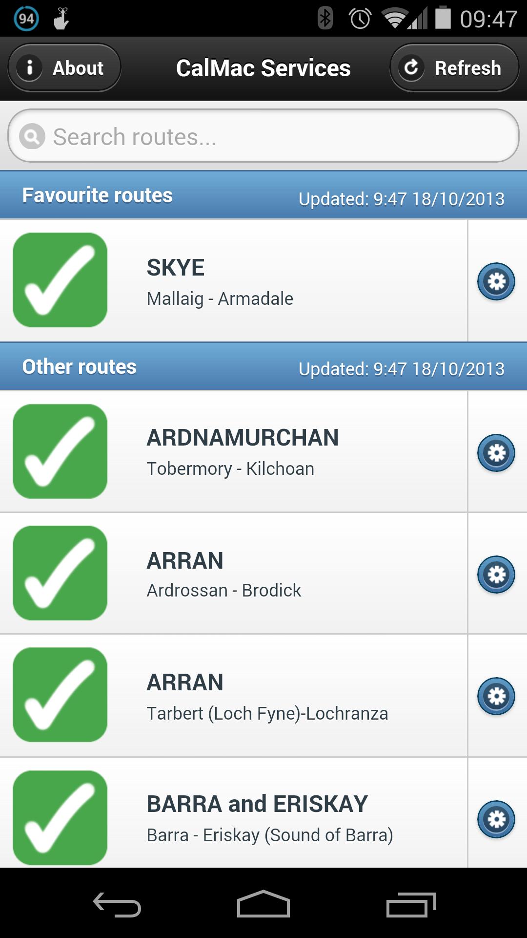 CalMac Status