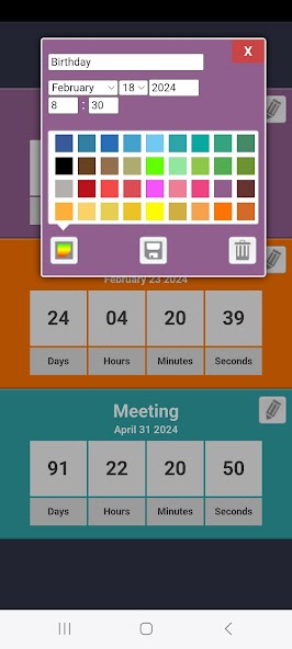 Countdowns for Events