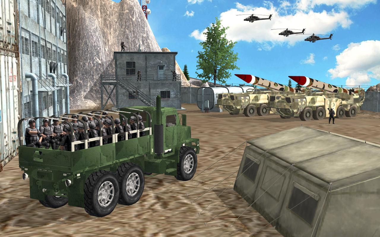 Drive Army Check Post Truck