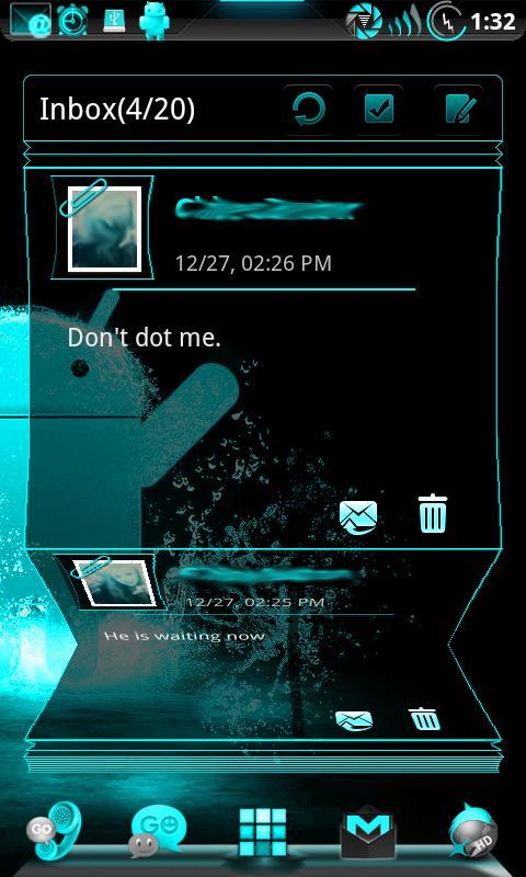 GOWidget Theme ElecCyan-Free