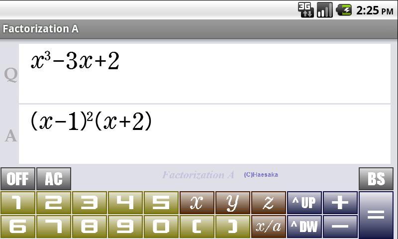 FactorizationA