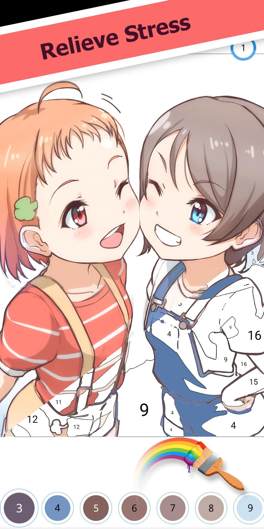Anime Manga Plus - Color by Number