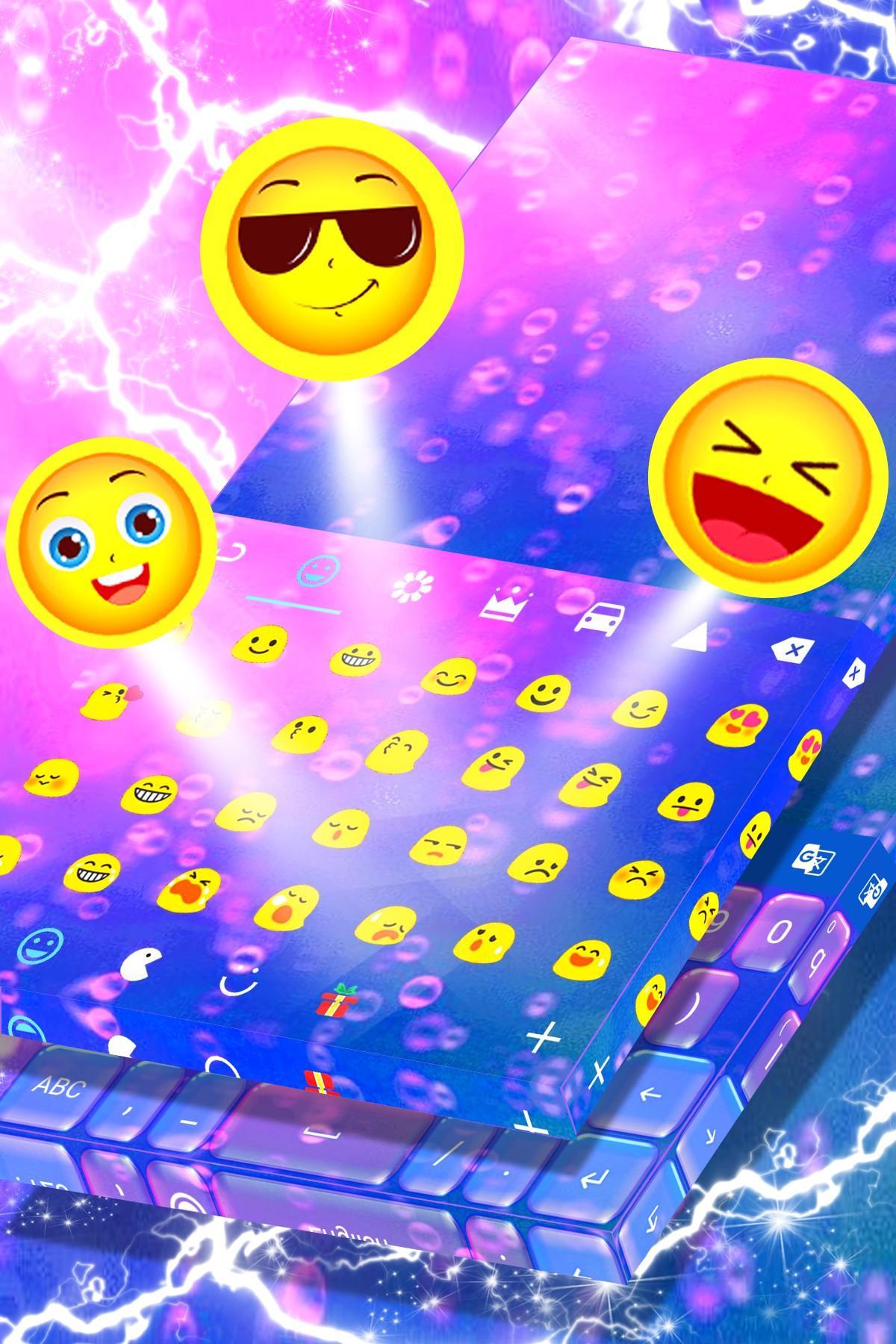 Animated Bubbles Keyboard Theme