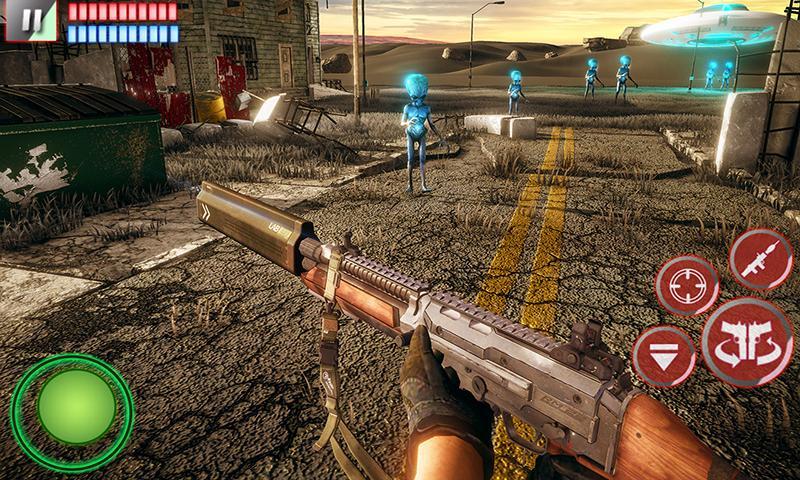 Alien Attack City Battle Game