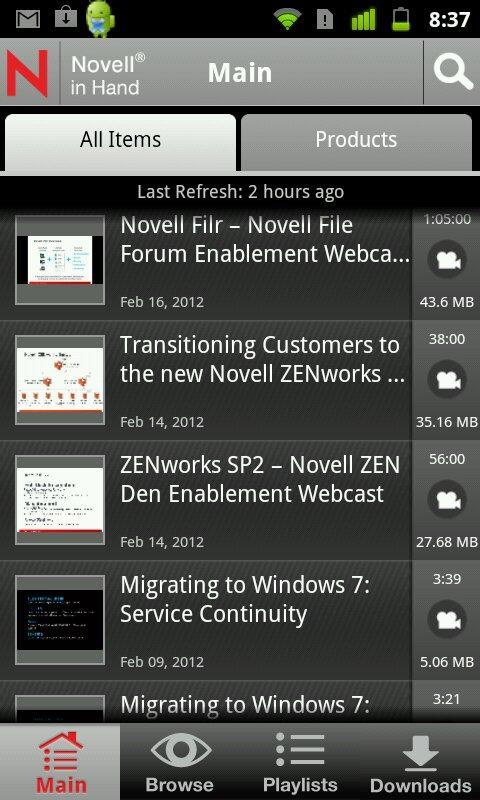 Novell in Hand