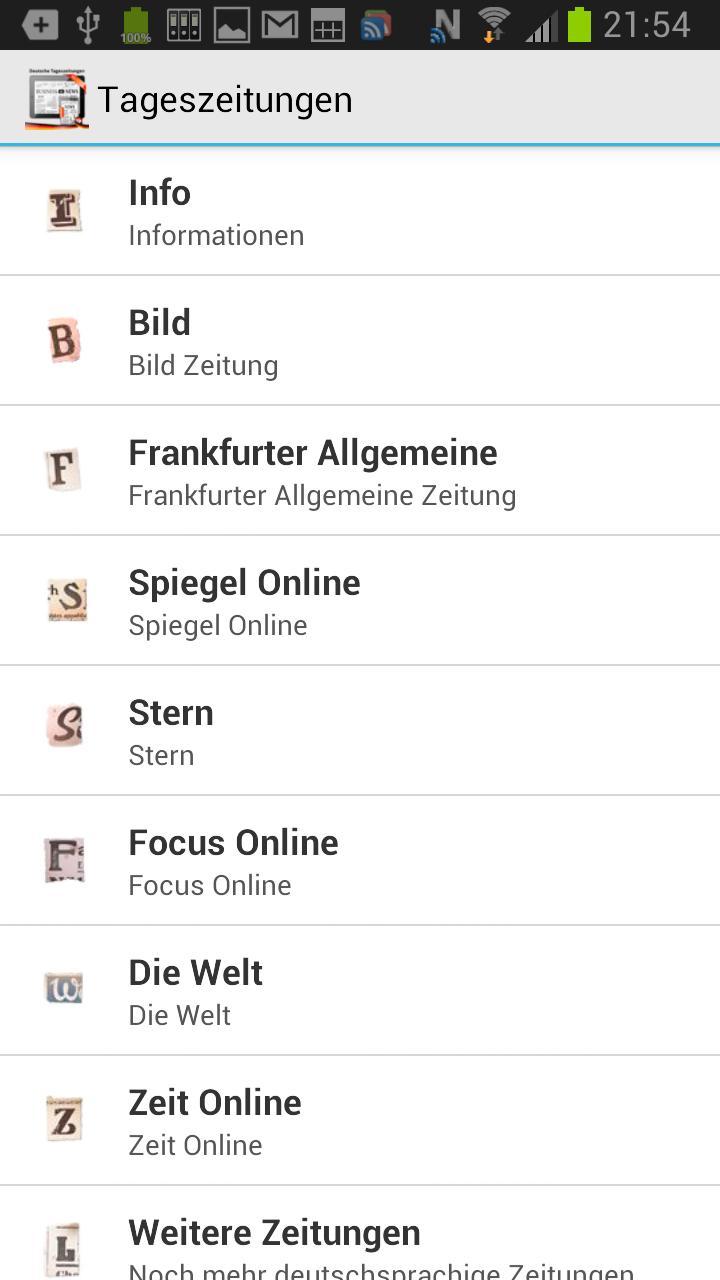 Deutsche Tageszeitungen