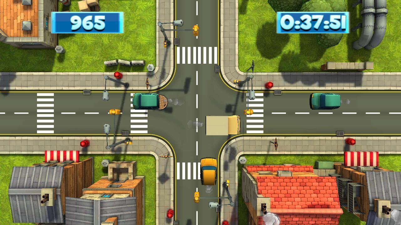 Car Traffic City On Fire Red