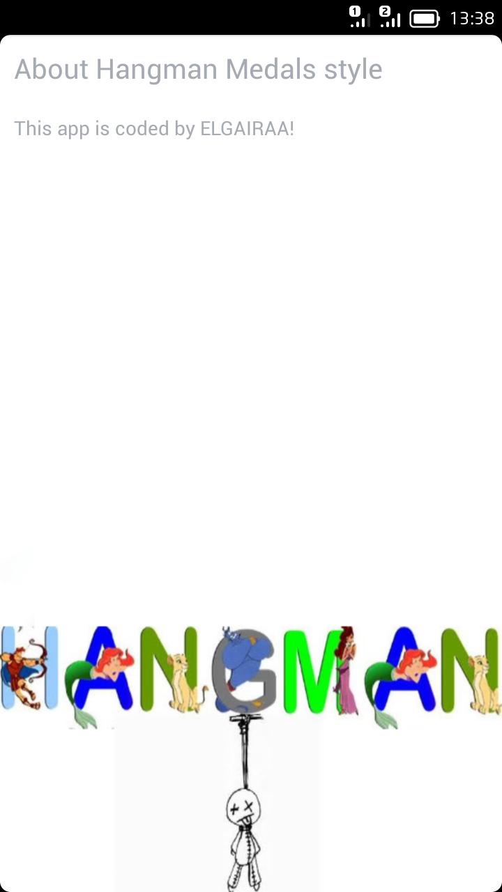 Hangman Medals