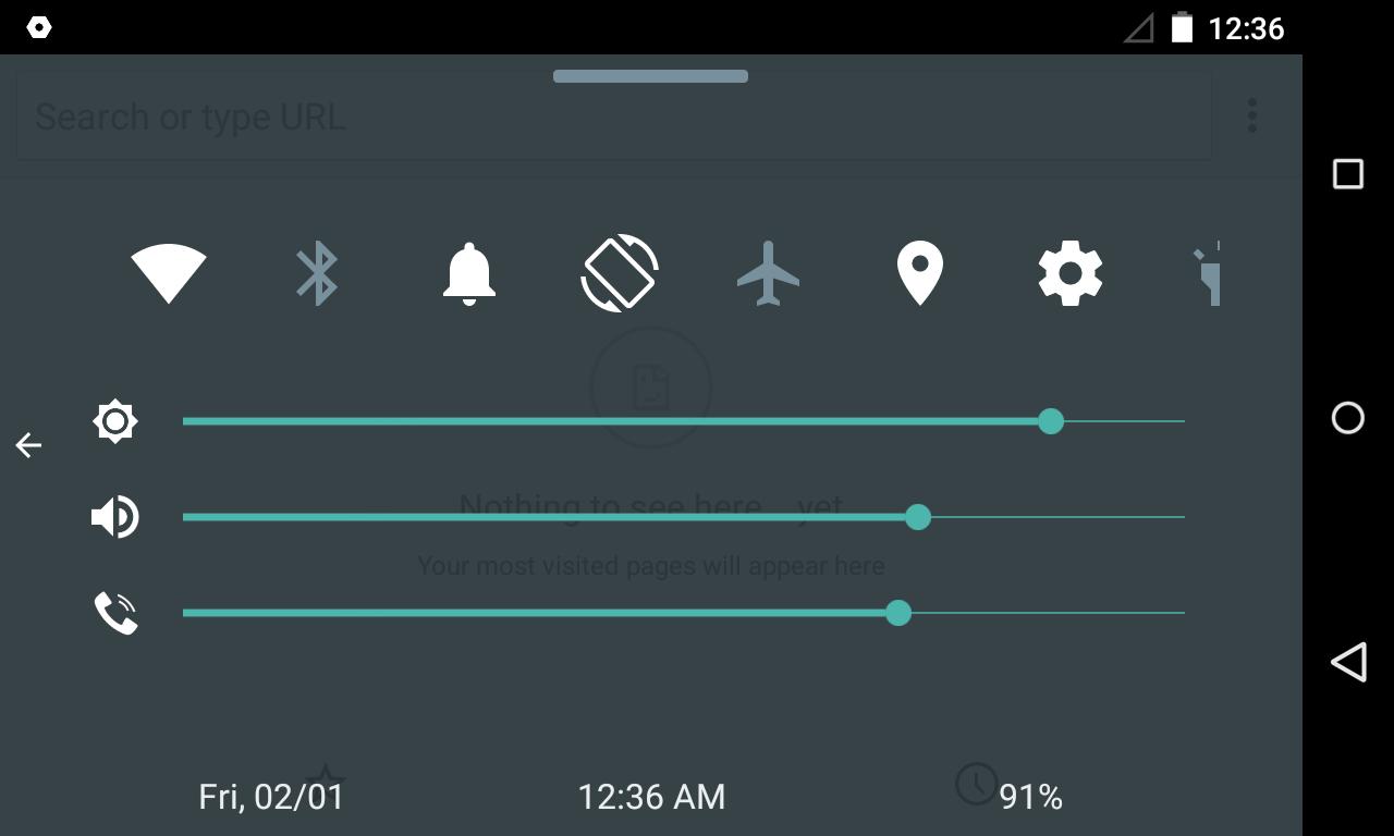 Quick Control Panel