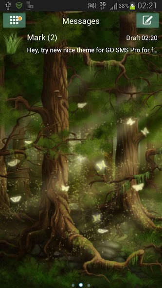 Forest Theme GO SMS Pro