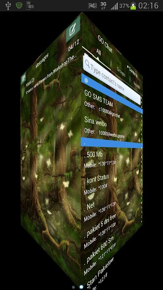 Forest Theme GO SMS Pro