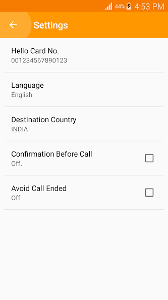 Hello Card Dialer