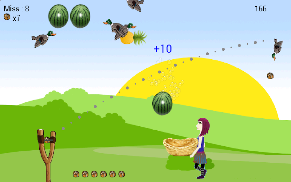 Shoot Girl's Fruits