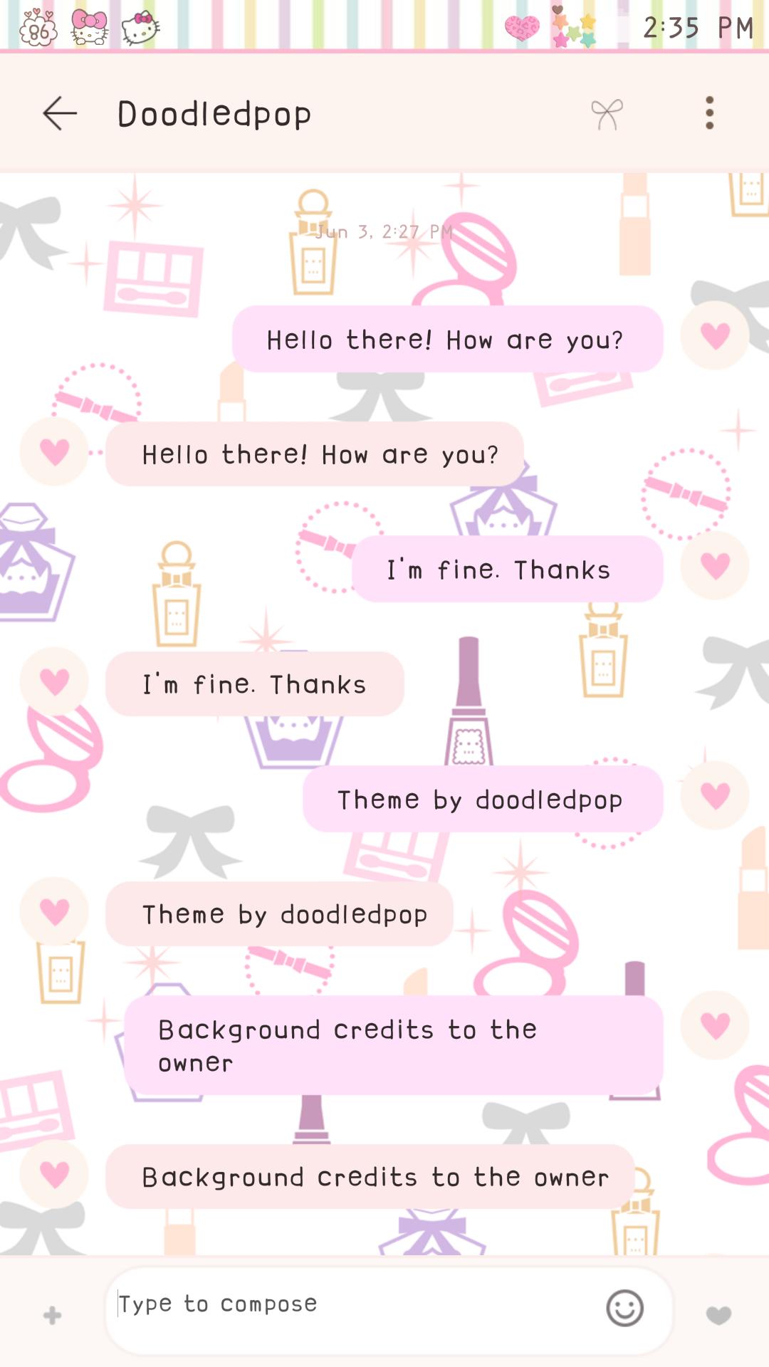 Doll Girl GO SMS