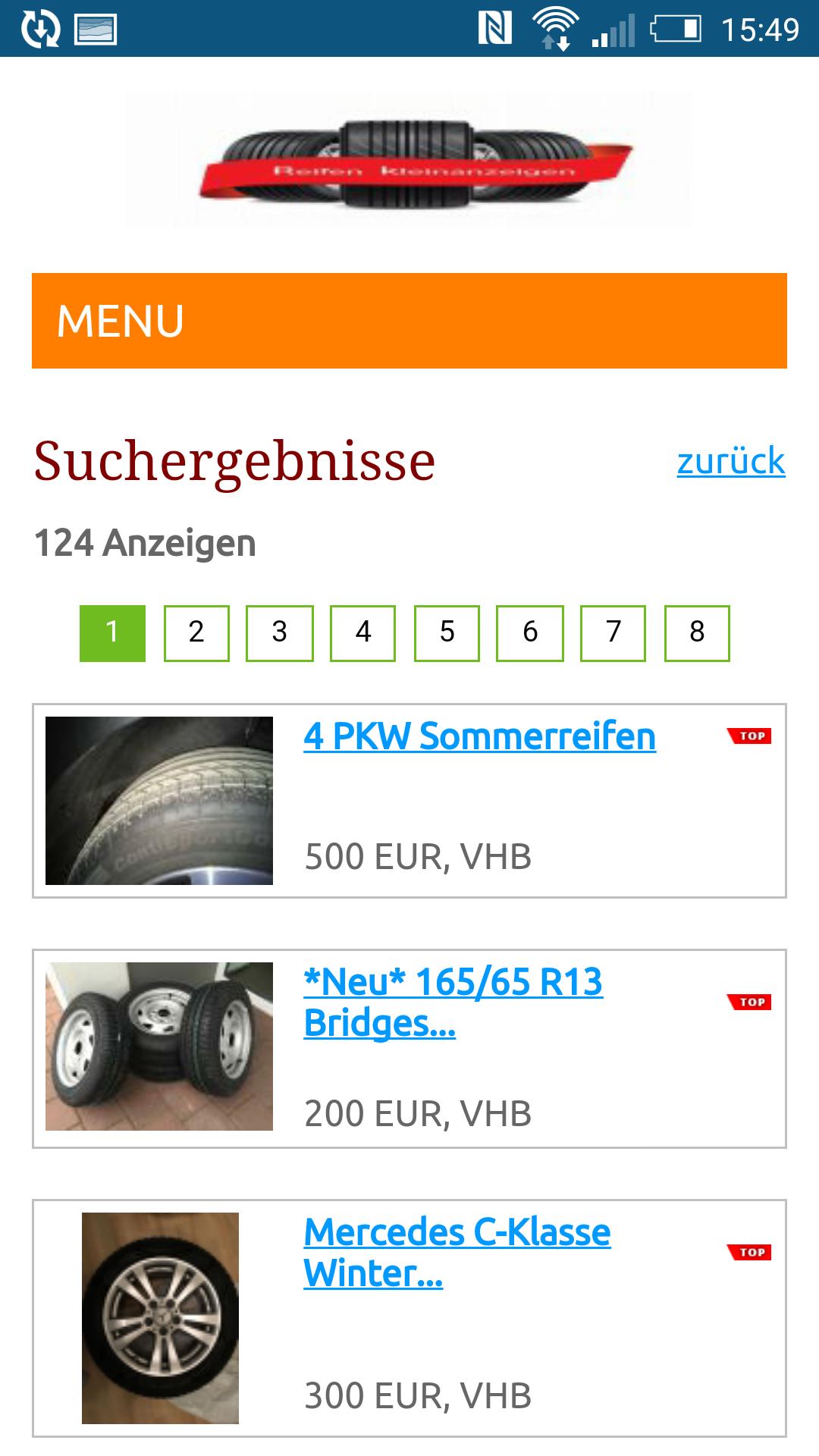 Reifen Flohmarkt