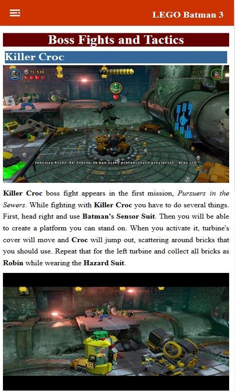 Guide for Lego Batman 3