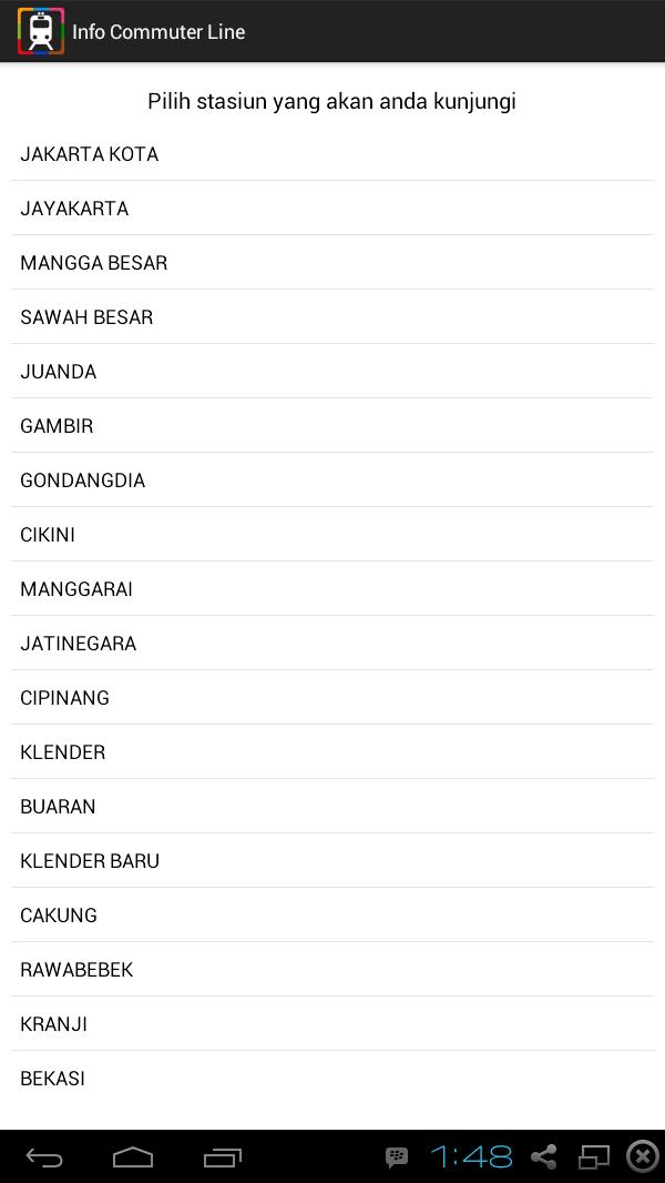 Info Commuter Line