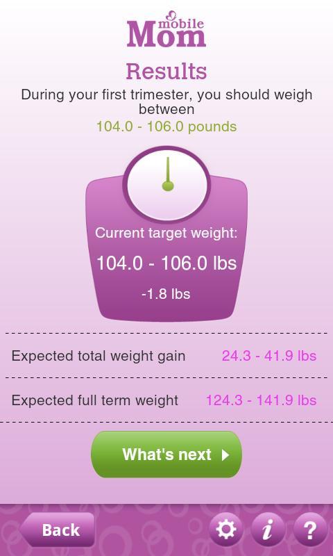 Pregnancy Weight Calculator