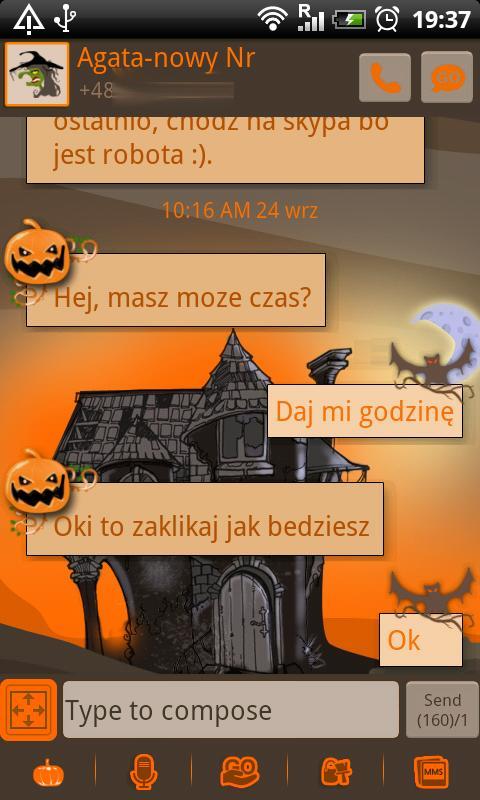 GO SMS Pro Halloween Theme