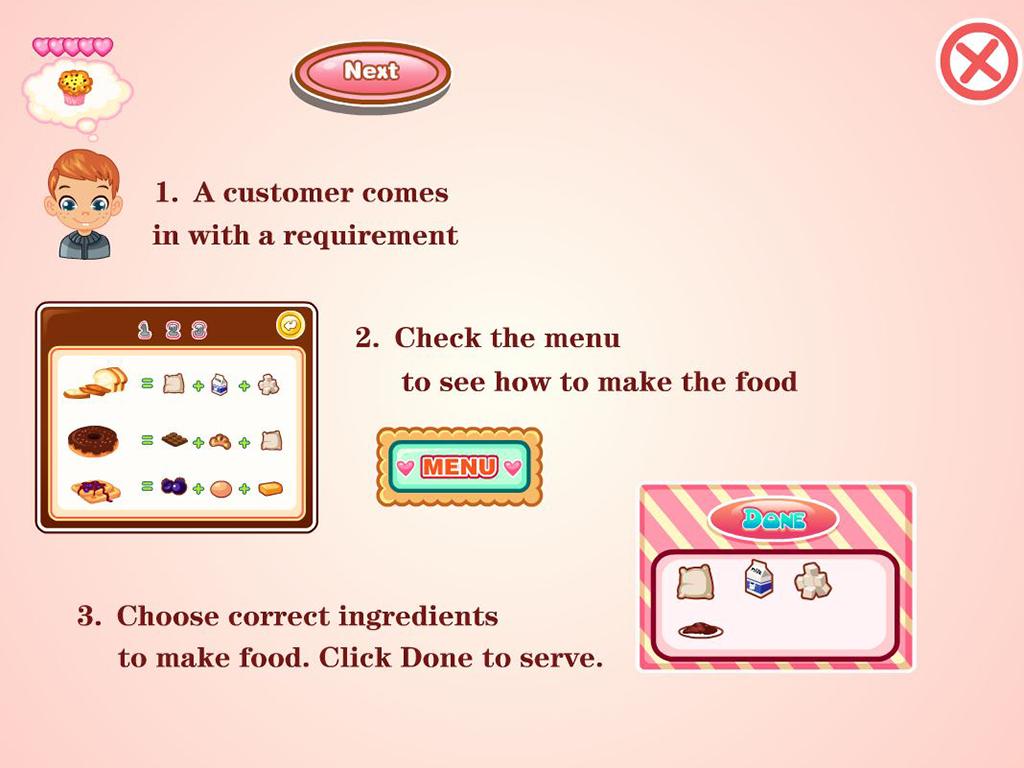 Baker's Store, Simulation Game