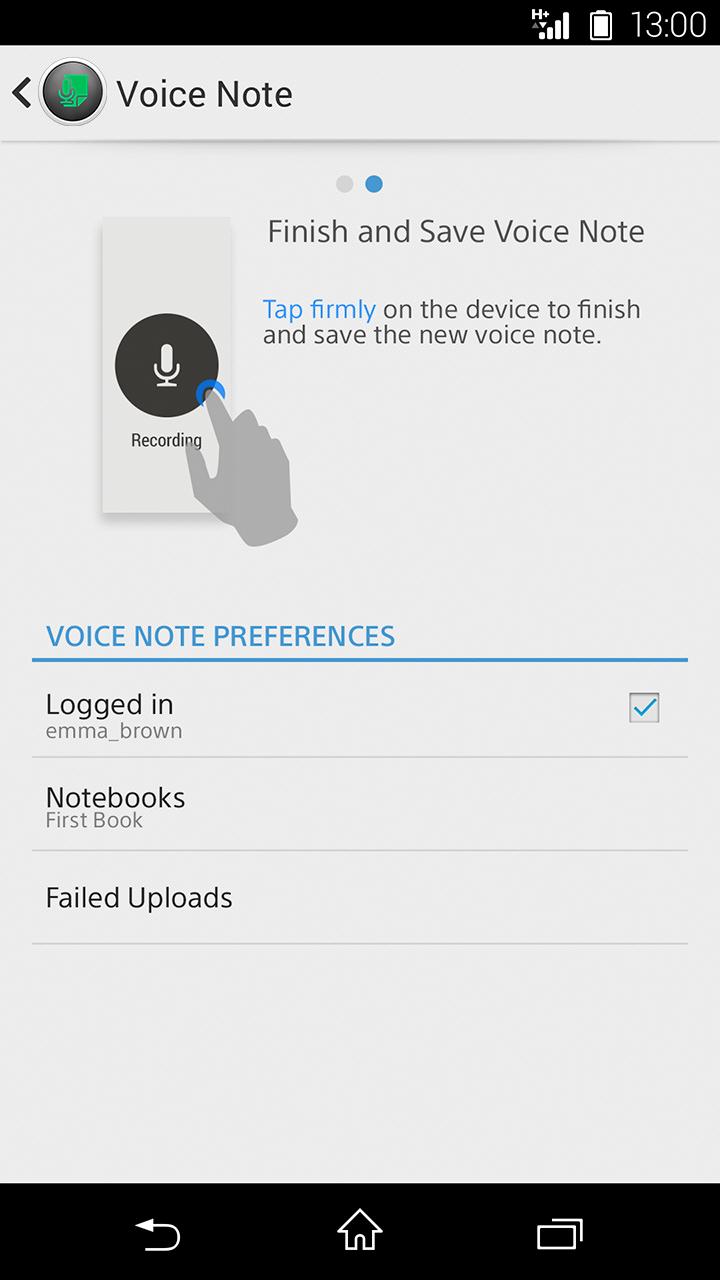 Voice Note smart extension