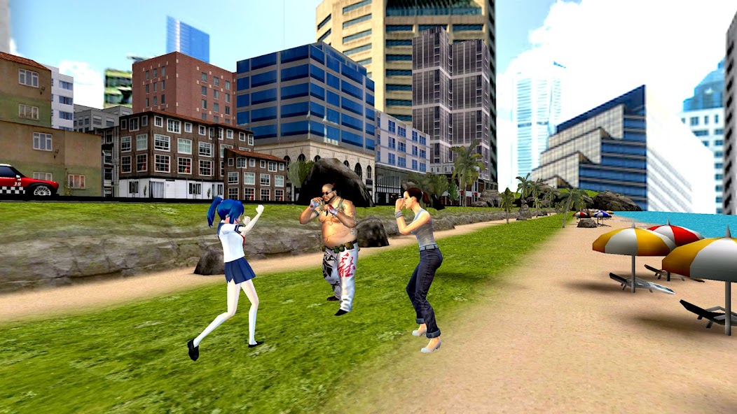 School Girl Fight Gangster