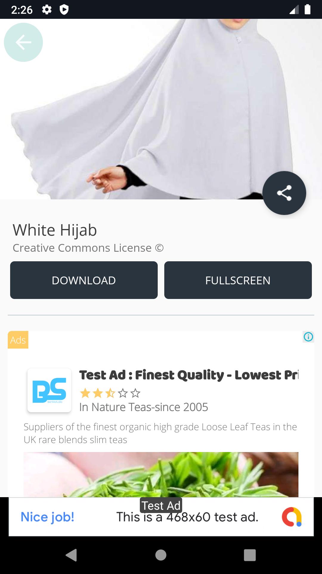 White Hijab Design