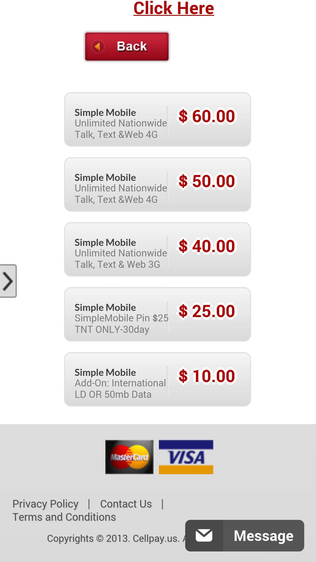 At&t Payment go phone refill