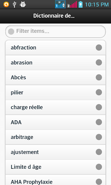 dictionnaire Dentaire
