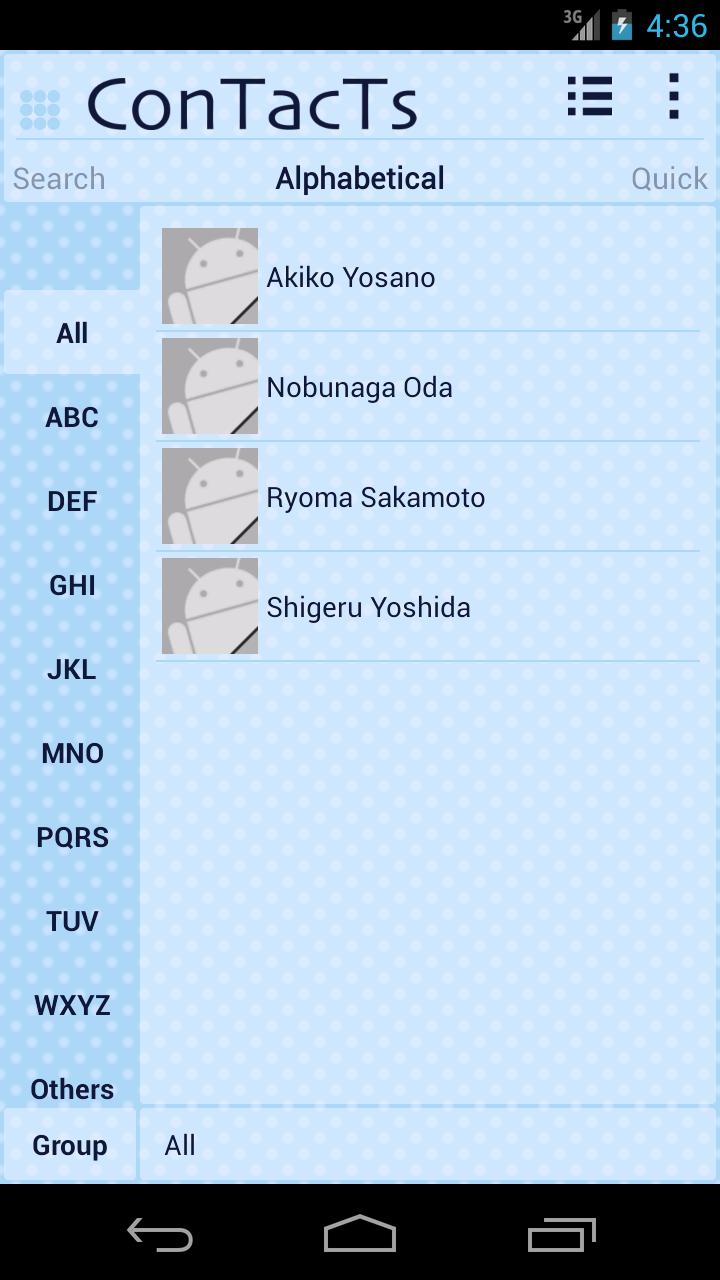 Phone Book ConTacTs Cute Blue