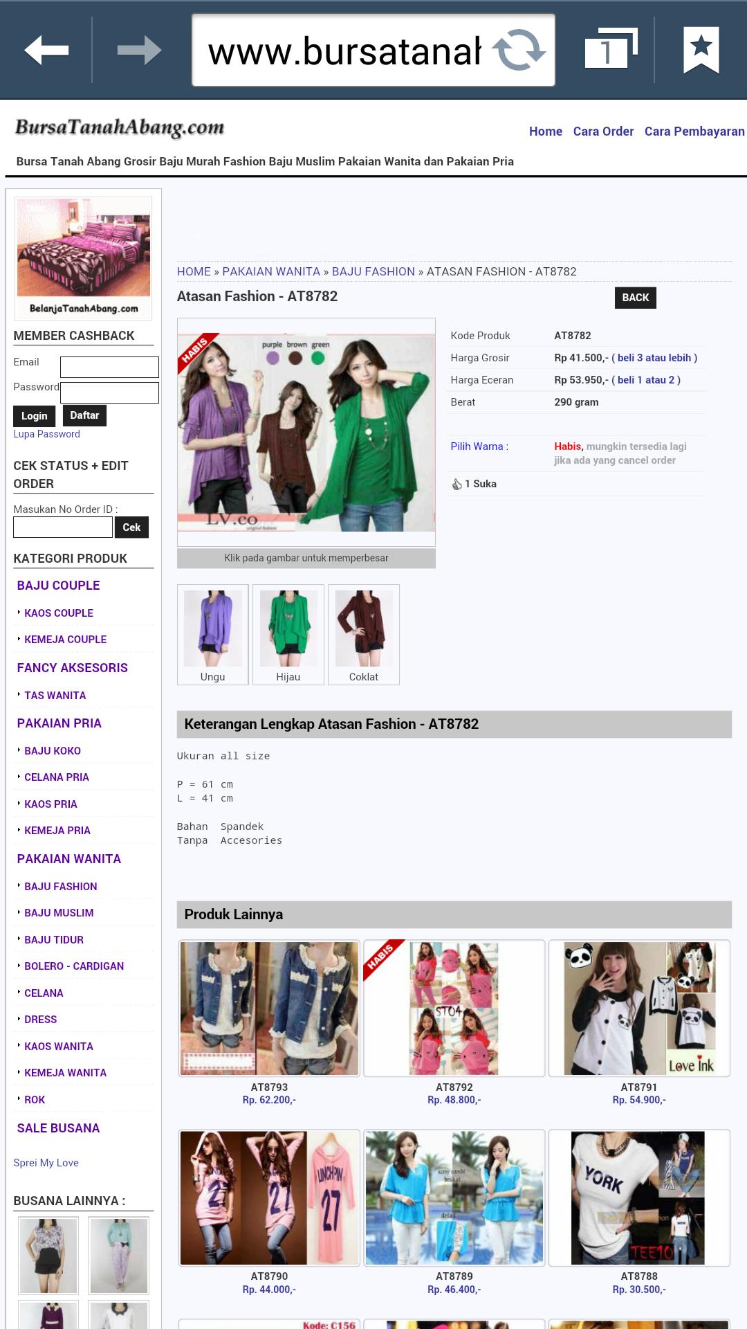 Grosir Baju Bursa Tanah Abang