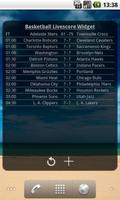 Basketball Livescore Widget
