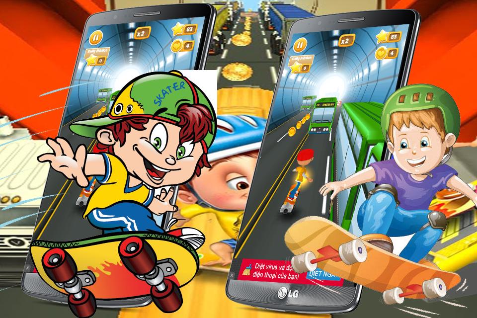 Free style man skateboarding