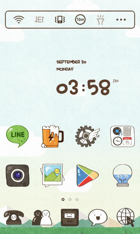 CartoonPlay LINE LauncherTheme