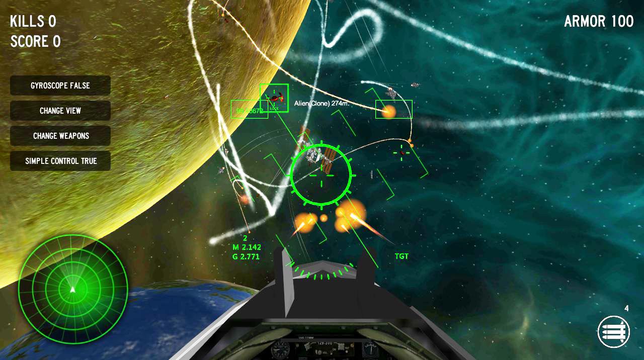 F16 Fighter 3D Space War