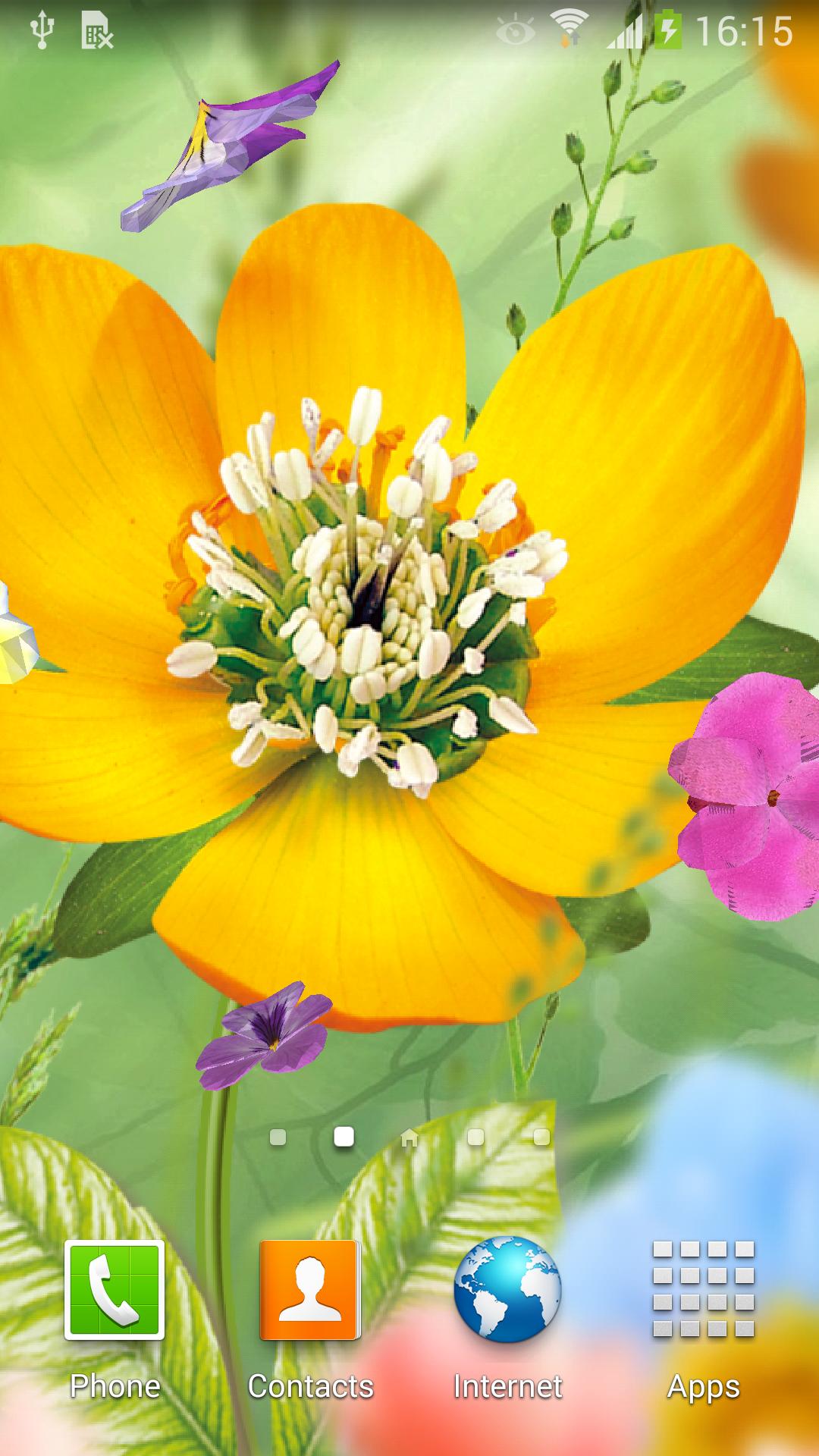 3D Flowers Live Wallpaper Lite
