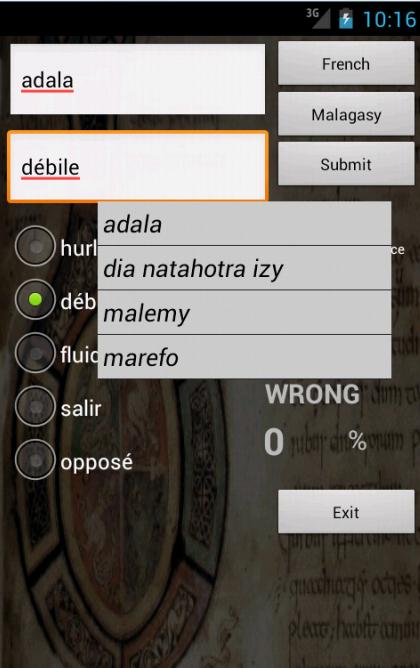 French Malagasy Dictionary