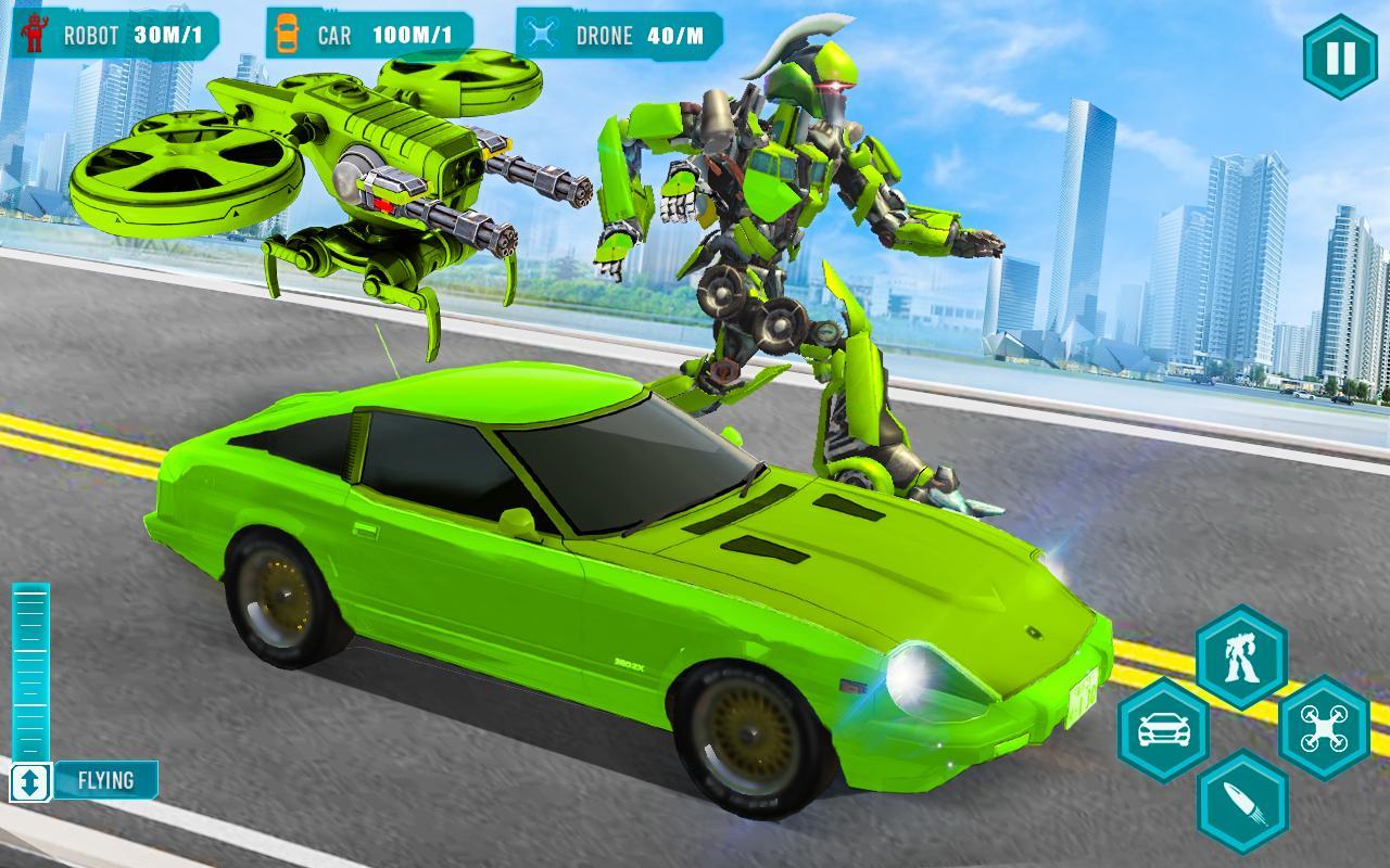 US Army Drone Car Robot Transform