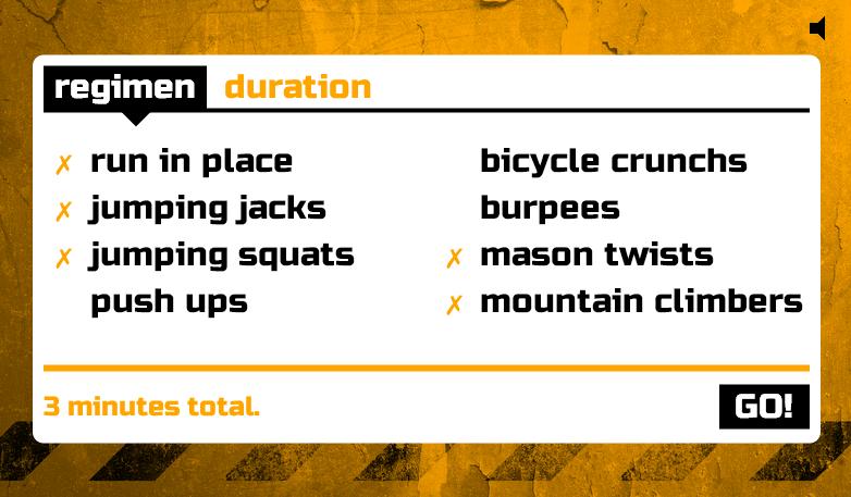 Tabata Regimen - 4 min workout