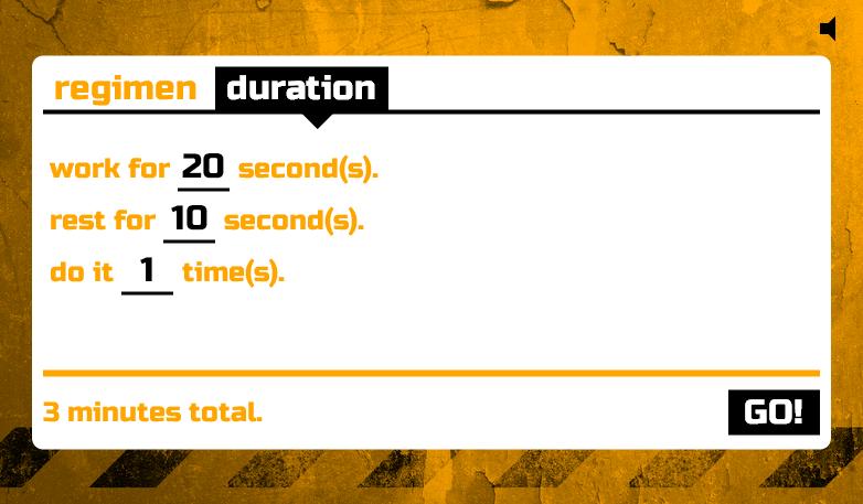Tabata Regimen - 4 min workout